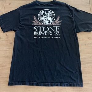 Black size large men’s Stone Brewing T shirt